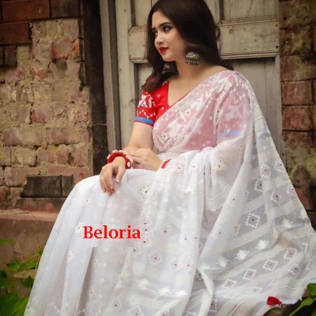 Halfsilk Sharee with Blouse HS 4320