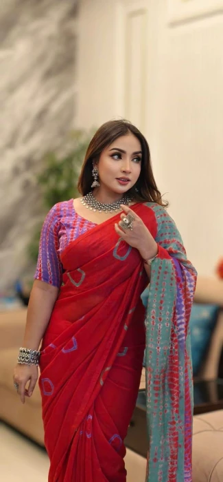 প্রিমিয়াম কটন  বাটিক শাড়ী Code-CBS#12